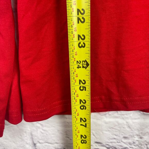 J5022 Aibrou red shirt with white cat face graphic print size XXL - Picture 5 of 6